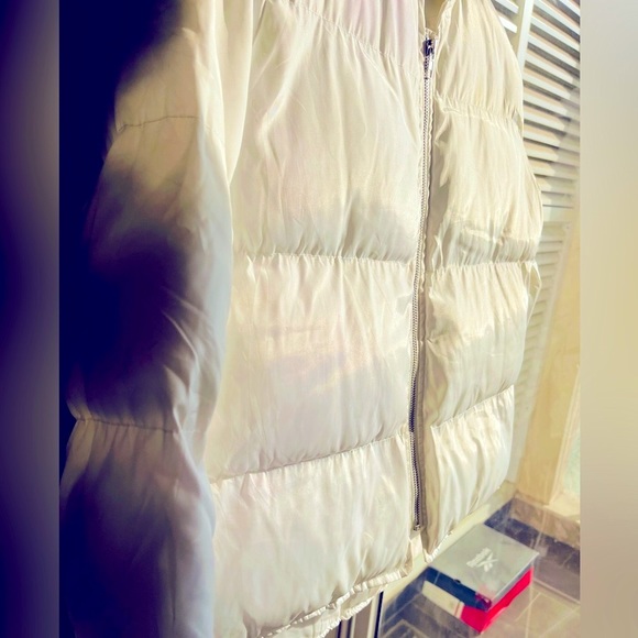 White puffer jacket unisex - Picture 2 of 4